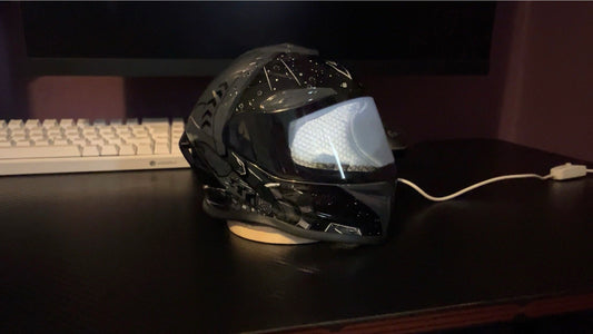 Mini Motorbike Helmet Light Decor